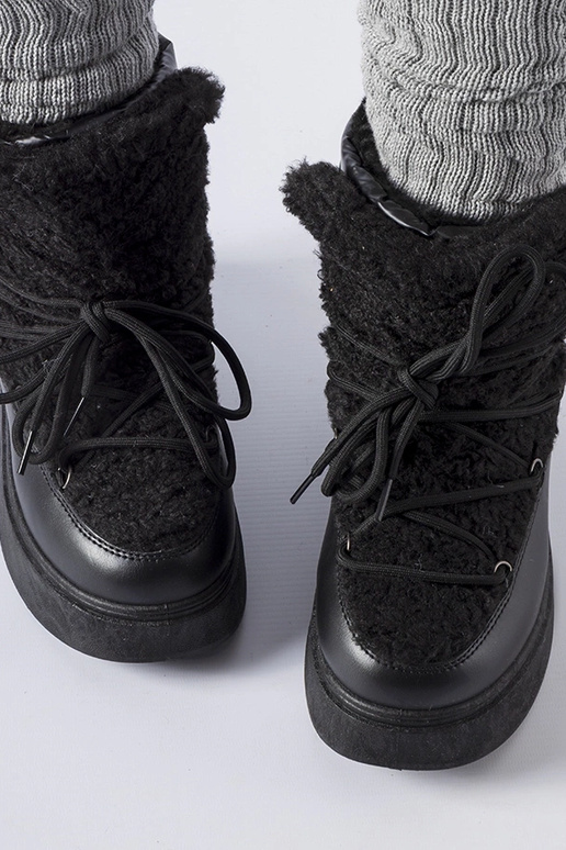 Black Kanga women's snow boots