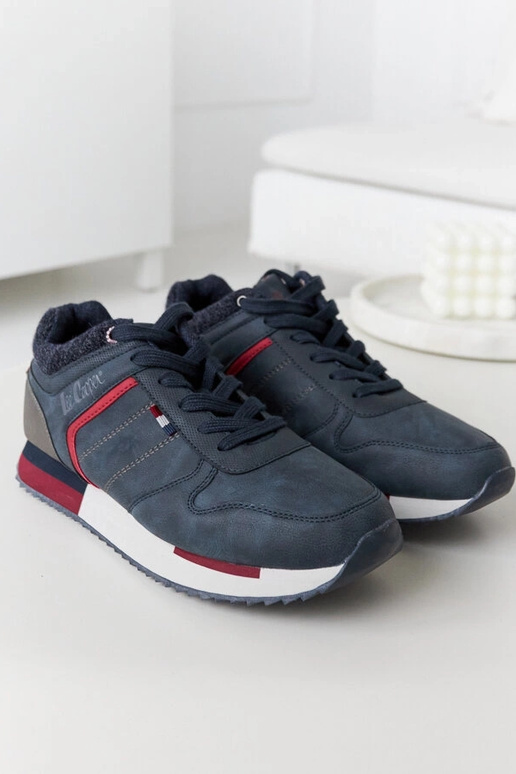 Granatowe sneakersy Lee Cooper...
