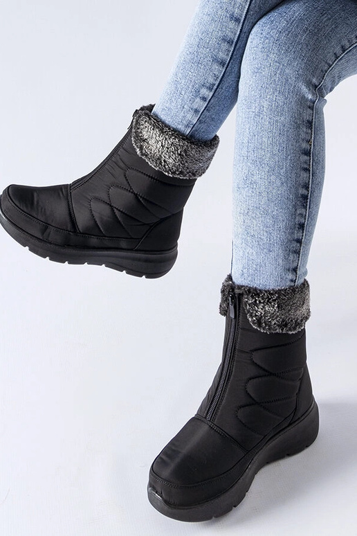 Black Kanga women's snow boots