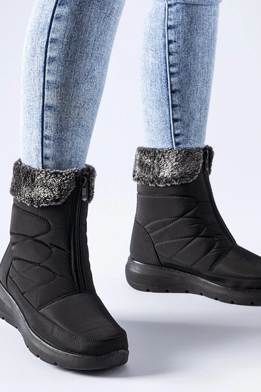 Black Kanga women's snow boots