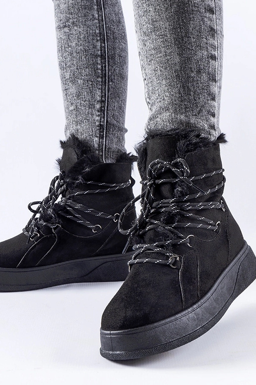 Black Kanga women's snow boots