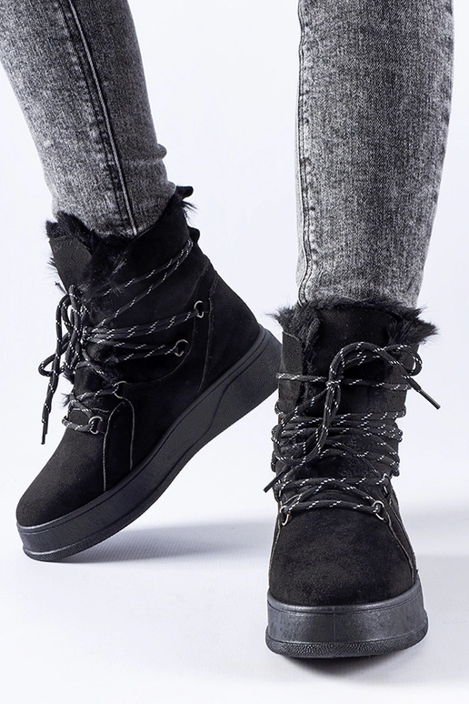 Black Kanga women's snow boots