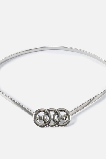 Silver elastic belt Deniger