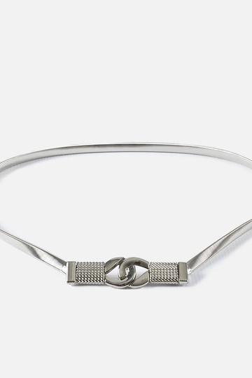 Silver elastic belt Deniger