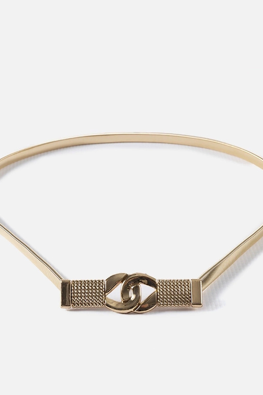 Silver elastic belt Deniger