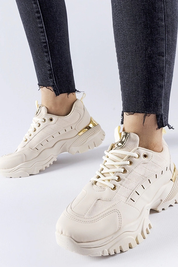 Beżowe sportowe sneakersy...