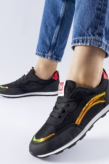 Czarne sportowe sneakersy...