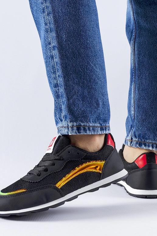 Czarne sportowe sneakersy Caviour