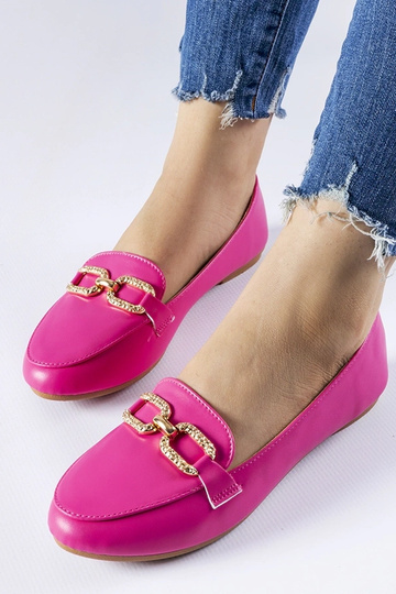 Różowe mokasyny z klamerką Sovera 2