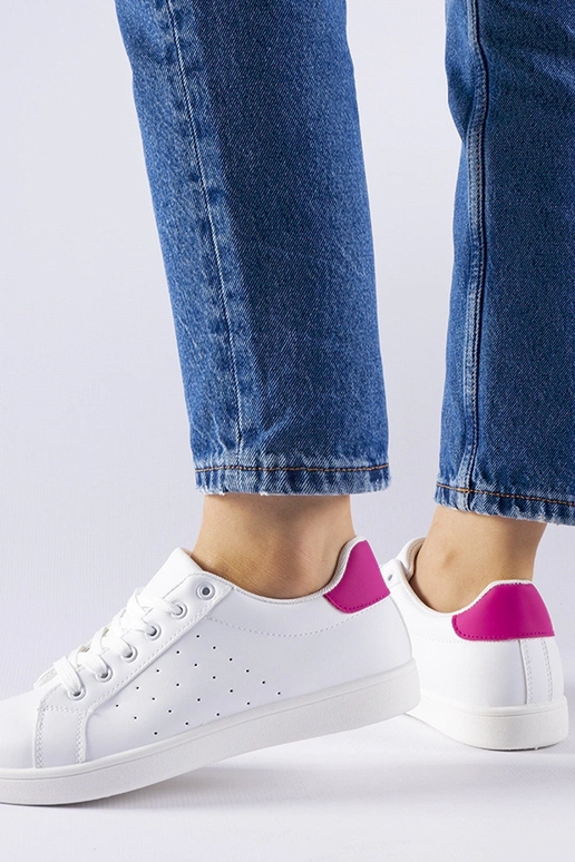 Biało-różowe sneakersy Bourassa