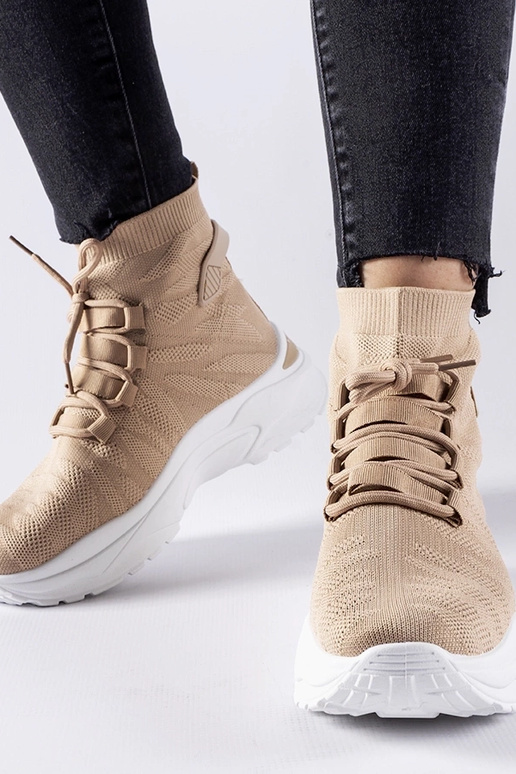 Brązowe wysokie sneakersy Vigatto