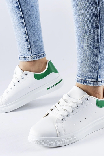 Biało-zielone sneakersy Leland 2