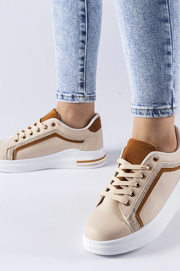 Beżowe sneakersy na platformie Mayfield 2