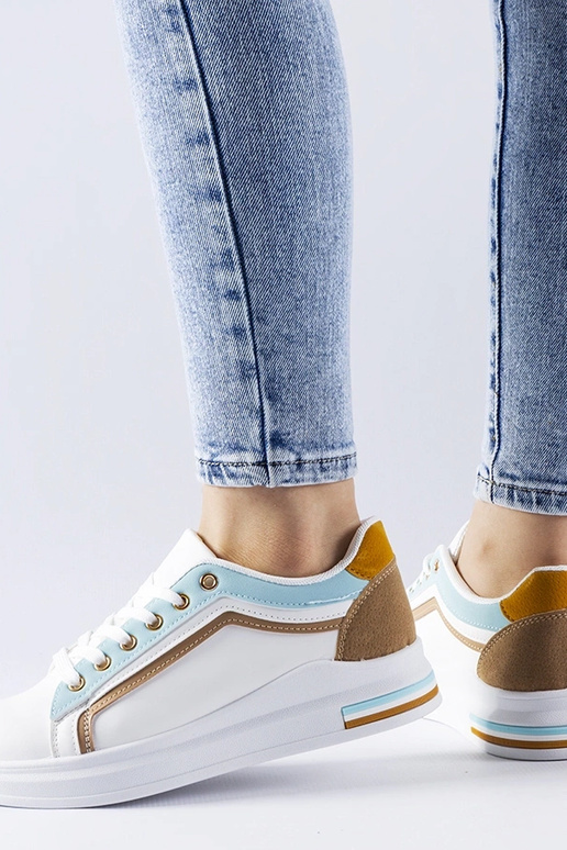 Biało-niebieskie sneakersy Mayfield