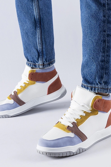 Fioletowe sneakersy za kostkę Elizabeth