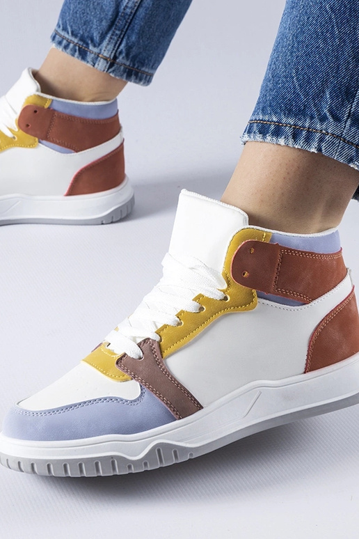 Fioletowe sneakersy za kostkę Elizabeth