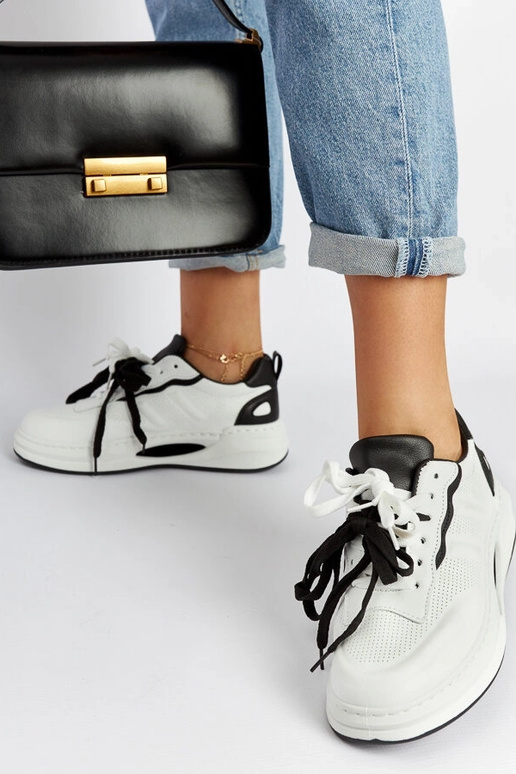 Biało-czarne sneakersy Galdino