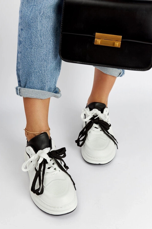 Biało-czarne sneakersy Galdino