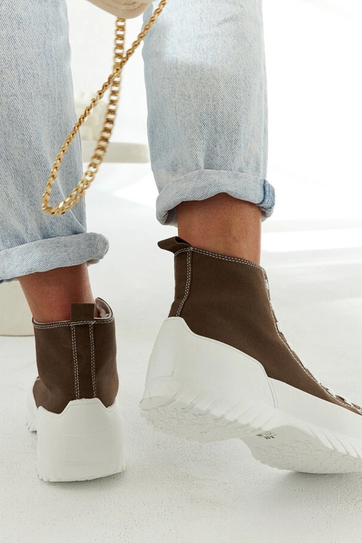 Zielone trampki za kostkę Ronchis