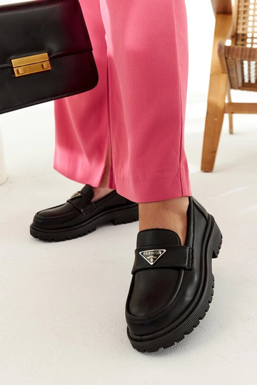 Czarne mokasyny Teri