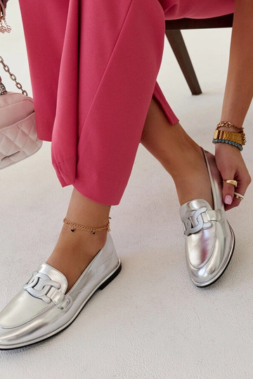 Silver loafers Ilana