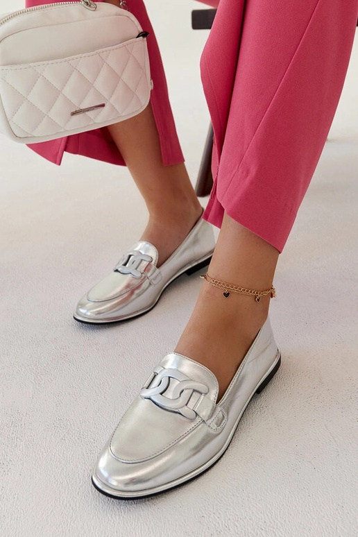 Silver loafers Ilana