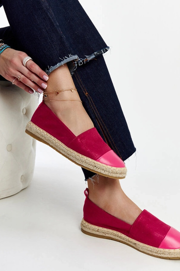 Women's red espadrilles Big Star HH274494