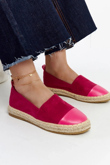 Różowe espadryle Carugo 2
