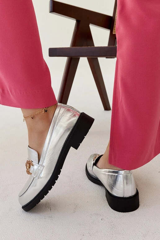 Srebrne mokasyny z cyrkoniami Aleyna Srebrne mokasyny z cyrkoniami Aleyna