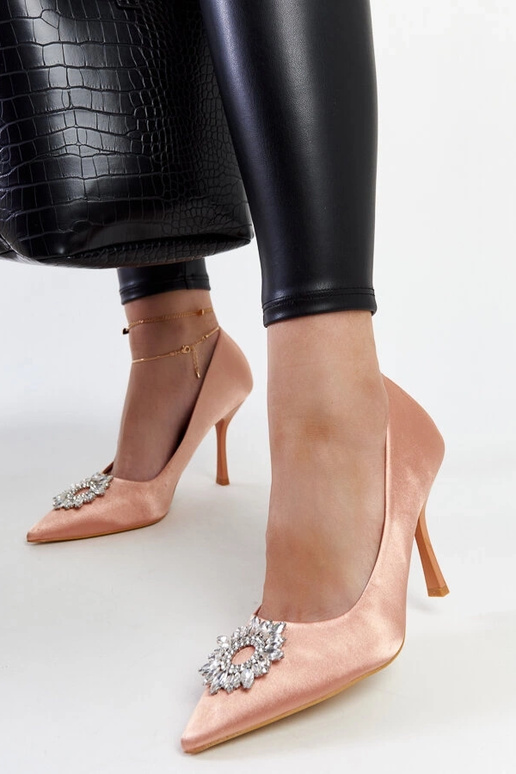 Beige high heel pumps Unos