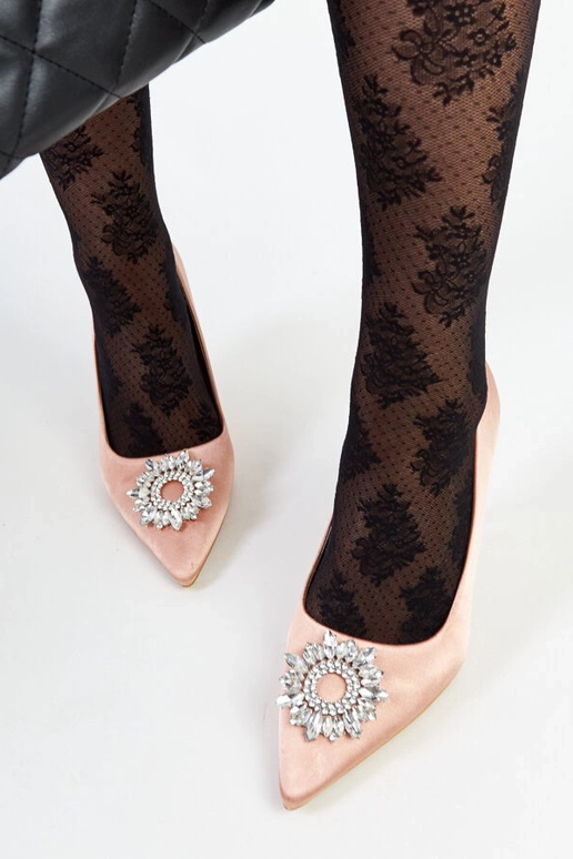 Beige high heel pumps Unos