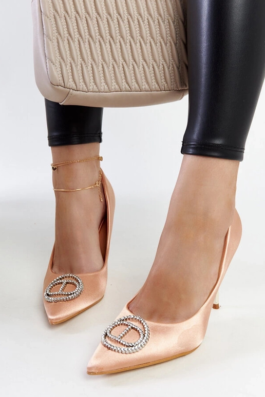 Orange neon Lorine stiletto pumps