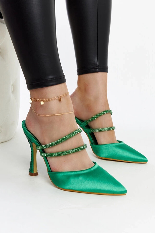 Orange neon Lorine stiletto pumps