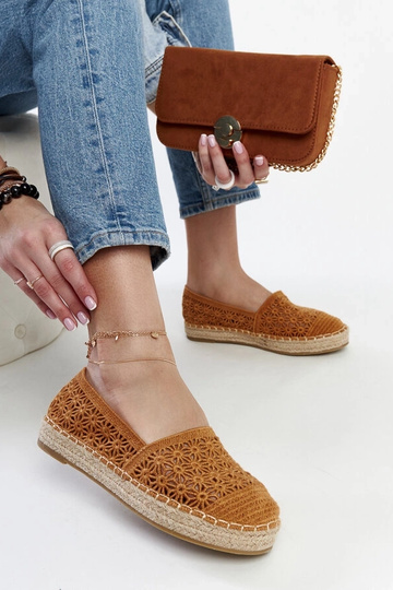 Women's red espadrilles Big Star HH274494