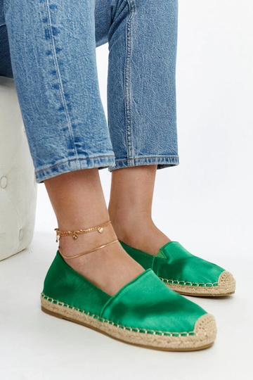 Zielone espadryle z...