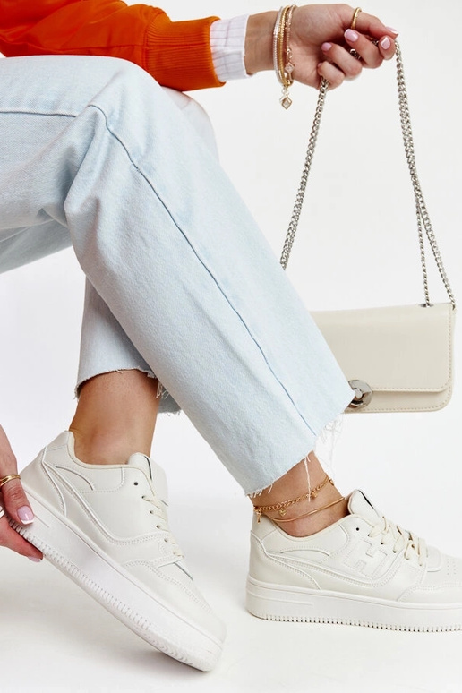 Beige Selma women's sneakers