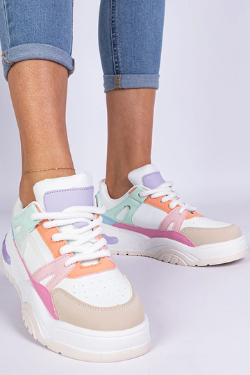 Wielokolorowe sneakersy na...