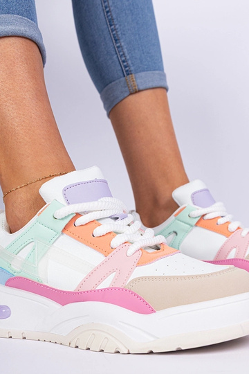 Wielokolorowe sneakersy na... 2