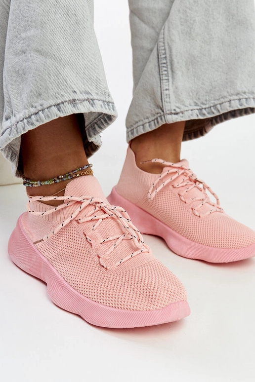 Różowe sneakersy sportowe Roshni