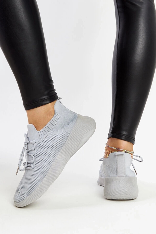 Szare sneakersy sportowe Roshni