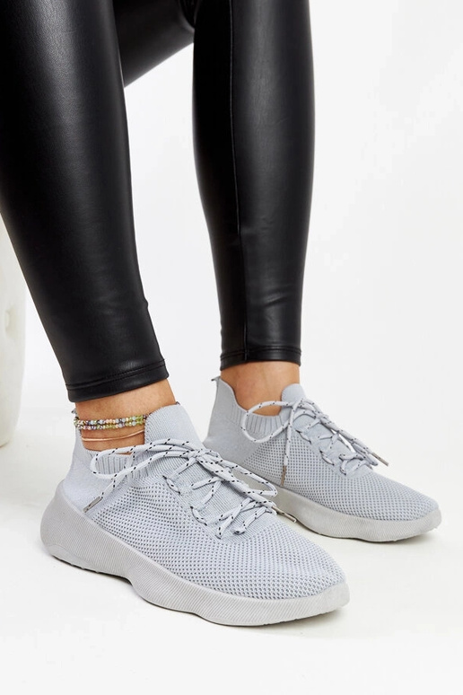 Szare sneakersy sportowe Roshni