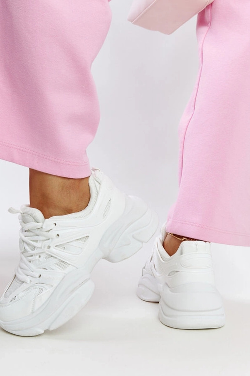 Białe sportowe sneakersy Feaven