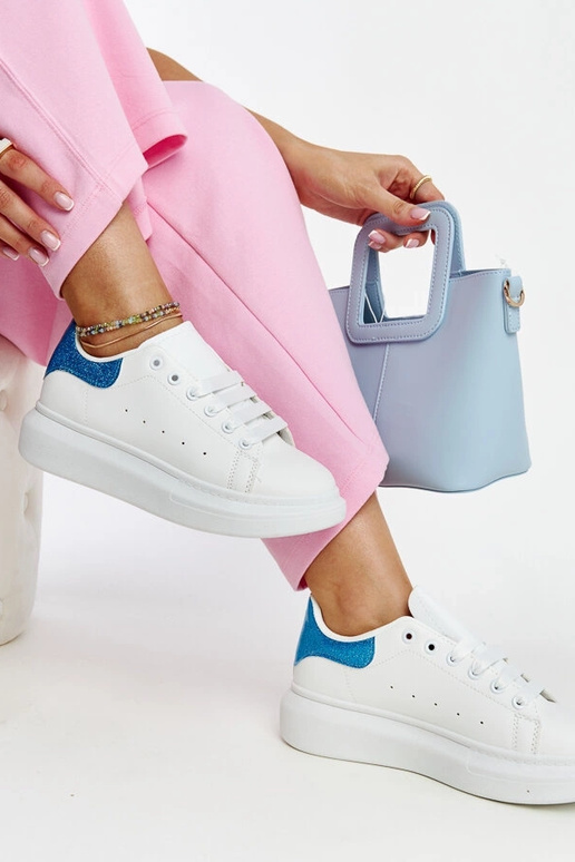 Białe sneakersy eko-skórzane Fatimah