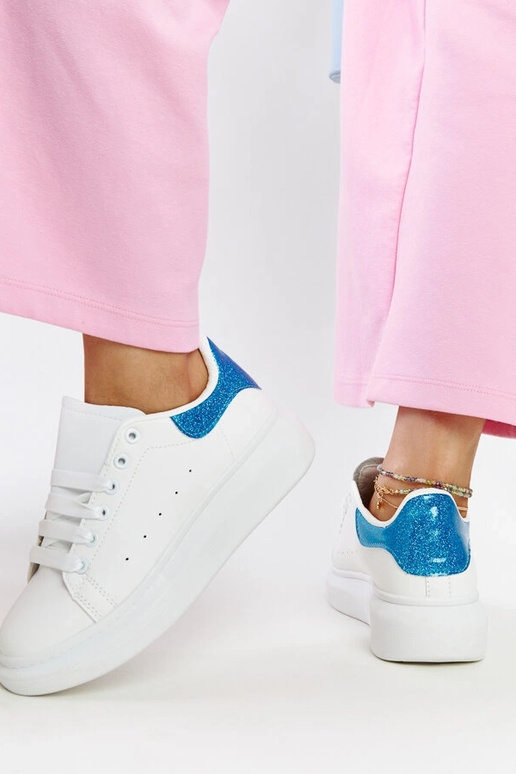 Białe sneakersy eko-skórzane Fatimah