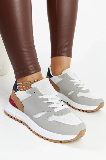 Wielokolorowe sneakersy na...