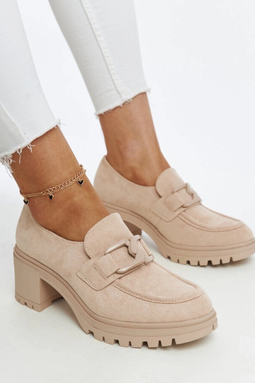 Beige high heel pumps Unos
