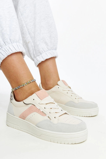 Białe sneakersy na platformie Walda 2