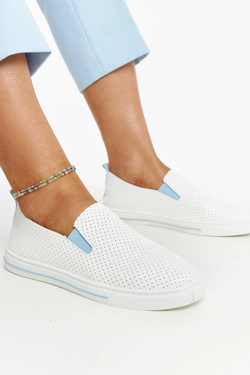 Białe półbuty Sanan