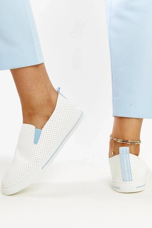 Białe półbuty Sanan