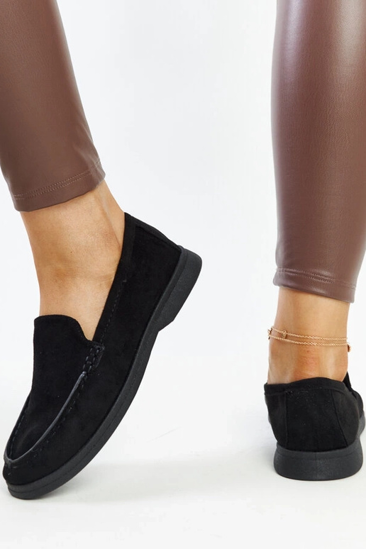 Czarne zamszowe półbuty Rumay Czarne zamszowe półbuty Rumay